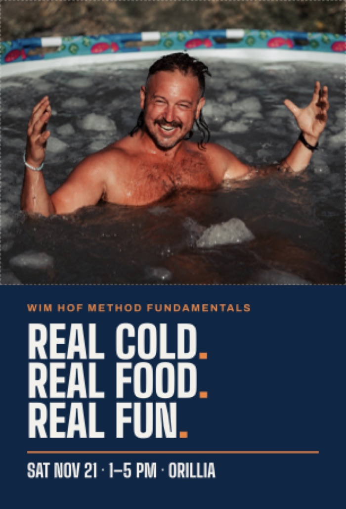 Wim Hof Method Fundamentals workshop with Billy Brown, Saturday November 21 in Orillia